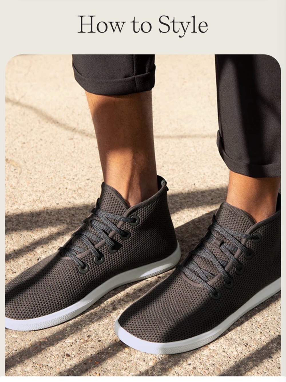 allbirds Men's Tree Topper charcoal greyhigh tops —machine washable